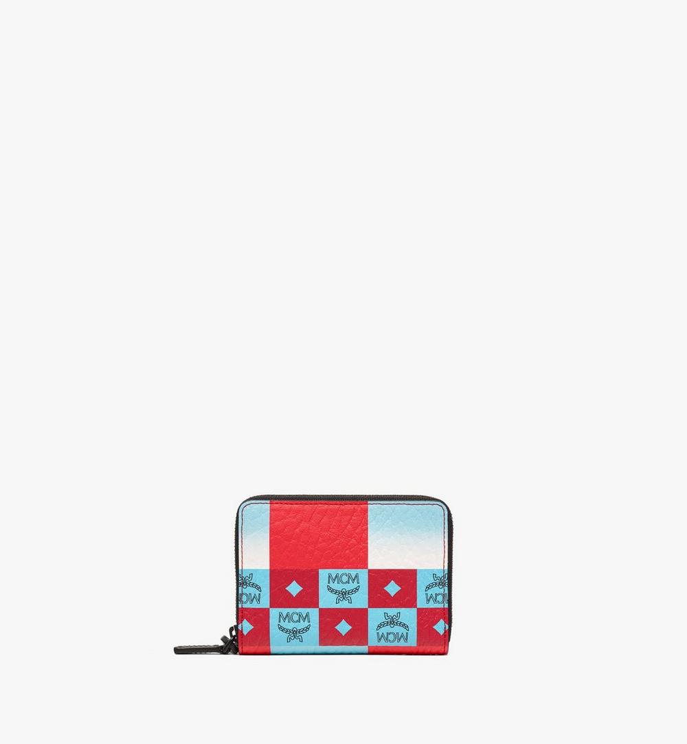 Portemonnaie mit Rundum-Reissverschluss in Checkerboard Visetos 1
